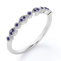 0.25 Carat June Birthstone Art-Deco Wedding Band