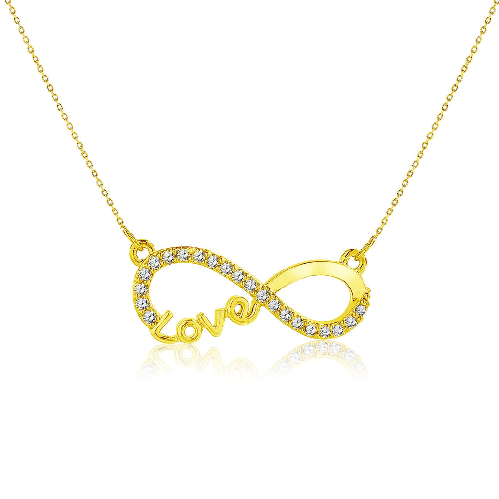 Infinity Love Pendant Necklace - Meaningful Jewelry for Her - Anniversary Gift