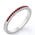 Victorian 0.25 Carat January Birthstone Wedding Band
