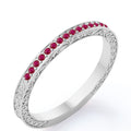 Victorian 0.25 Carat July Birthstone Wedding Band