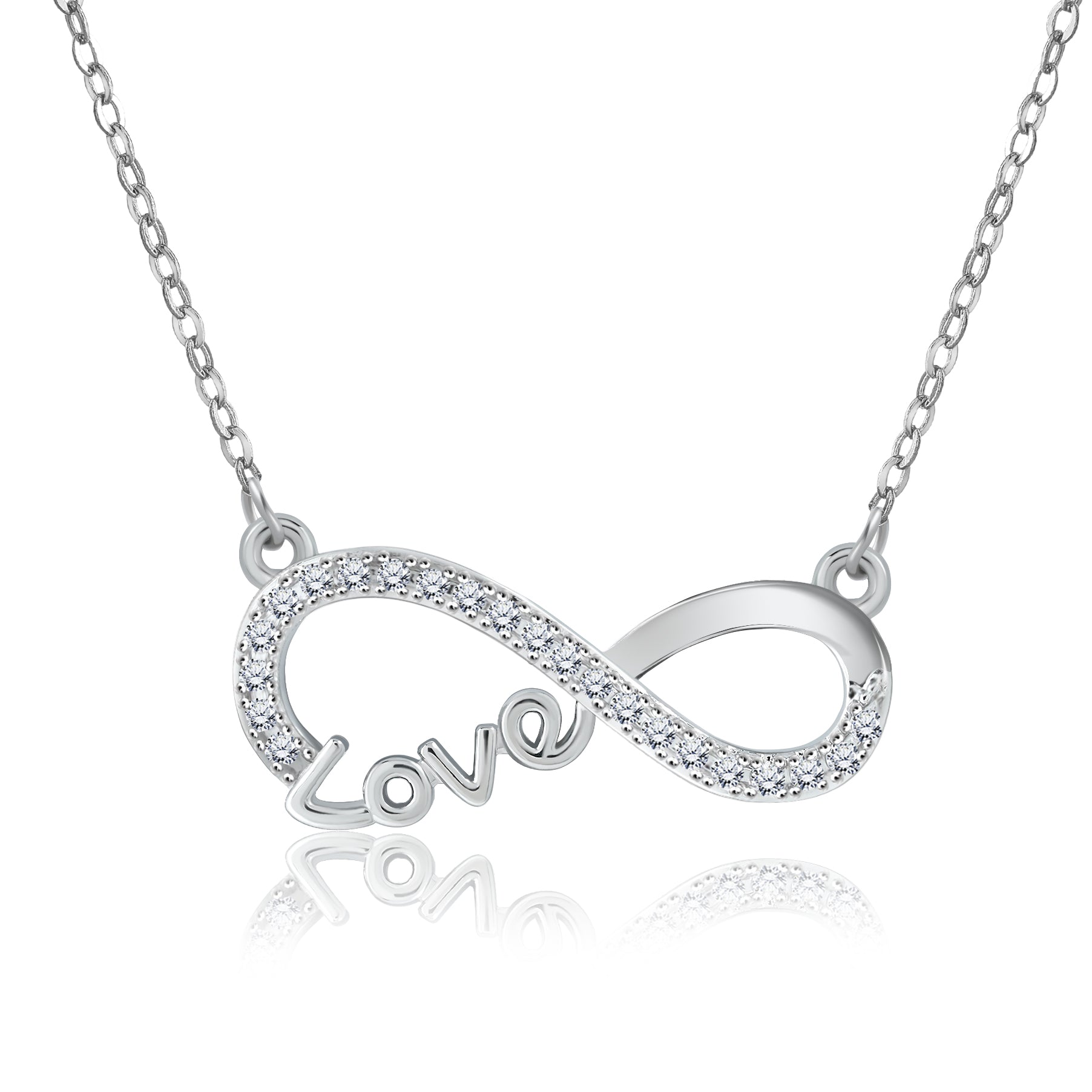 Infinity Love Pendant Necklace - Meaningful Jewelry for Her - Anniversary Gift