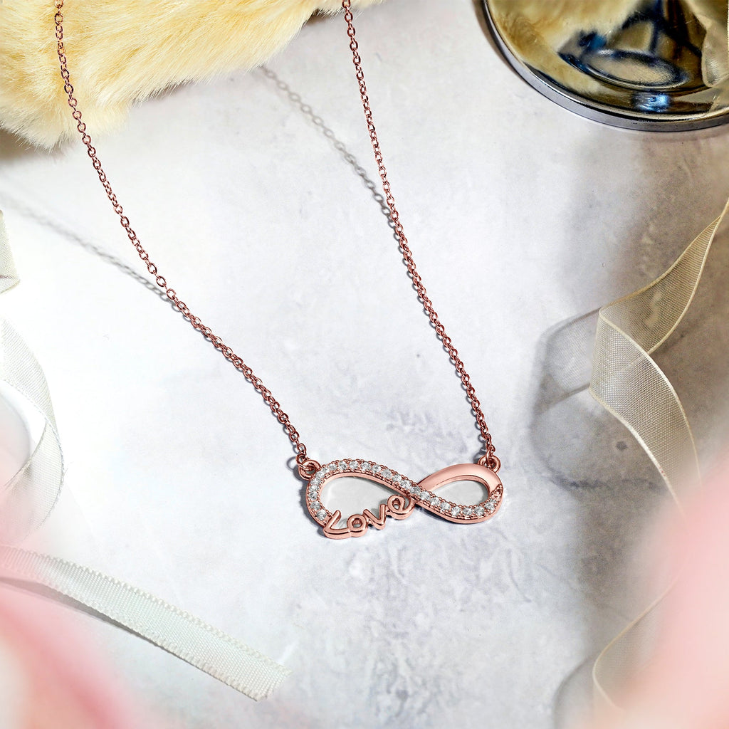Infinity Love Pendant Necklace - Meaningful Jewelry for Her - Anniversary Gift