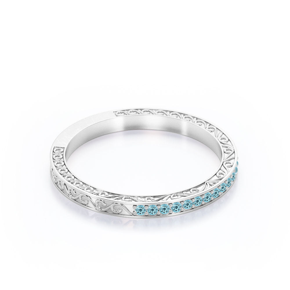 Victorian 0.25 Carat December Birthstone Wedding Band