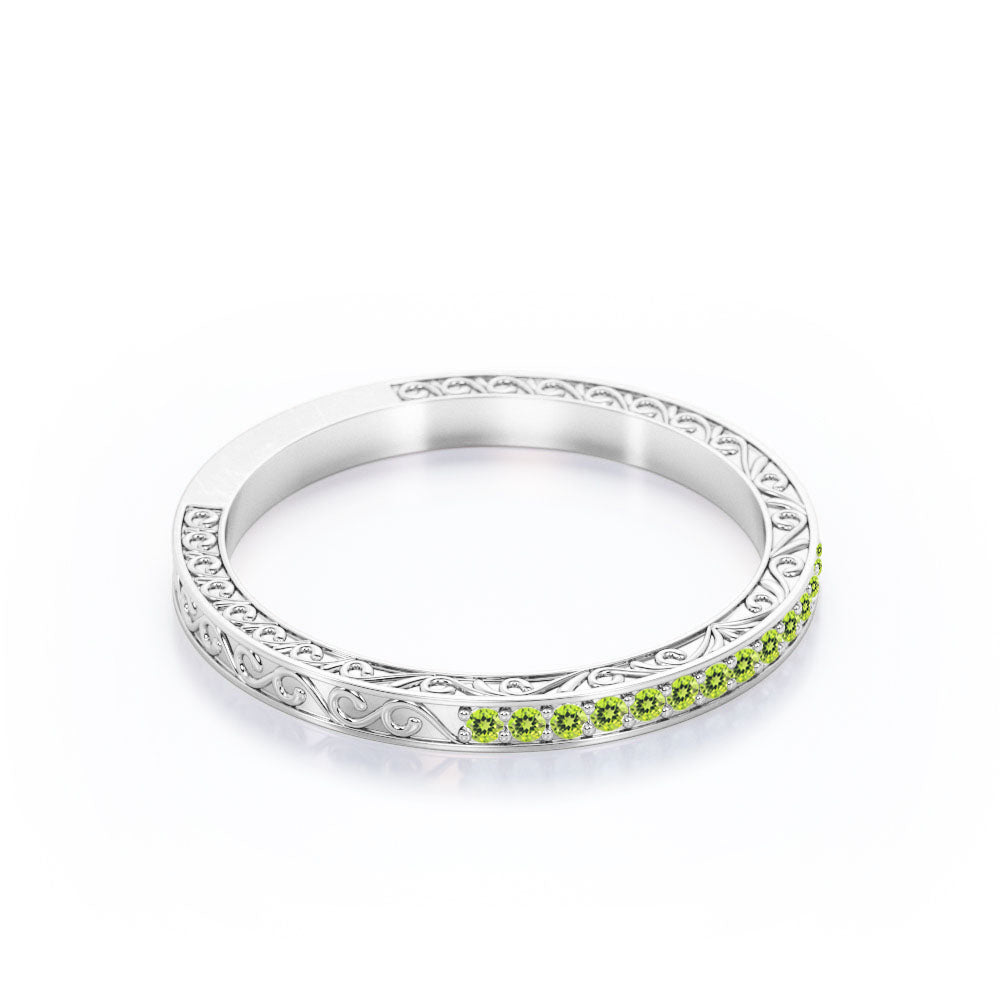 Victorian 0.25 Carat August Birthstone Wedding Band