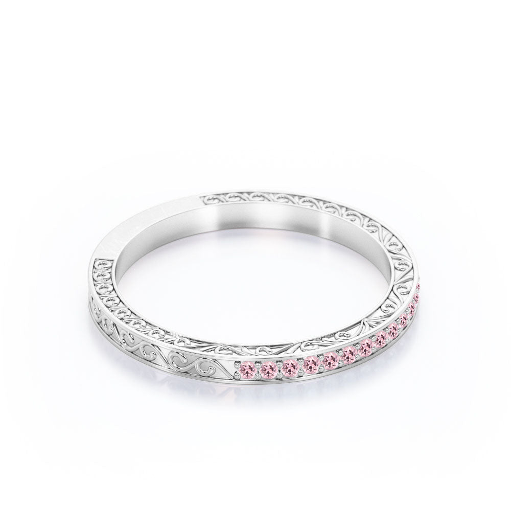 Victorian 0.25 Carat October Birthstone Wedding Band