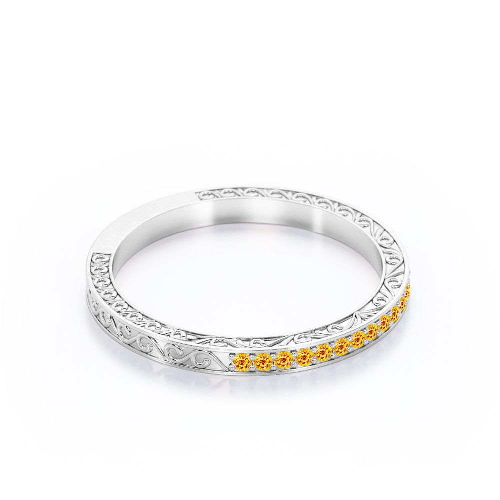 Victorian 0.25 Carat November Birthstone Wedding Band