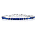 5.5 TCW Princess Cut June - Alexandrite - Birthstone Tennis Bracelet for Women Eternity Design - White Gold Plating, Birthday, Anniversary, Valentine's Day Gift