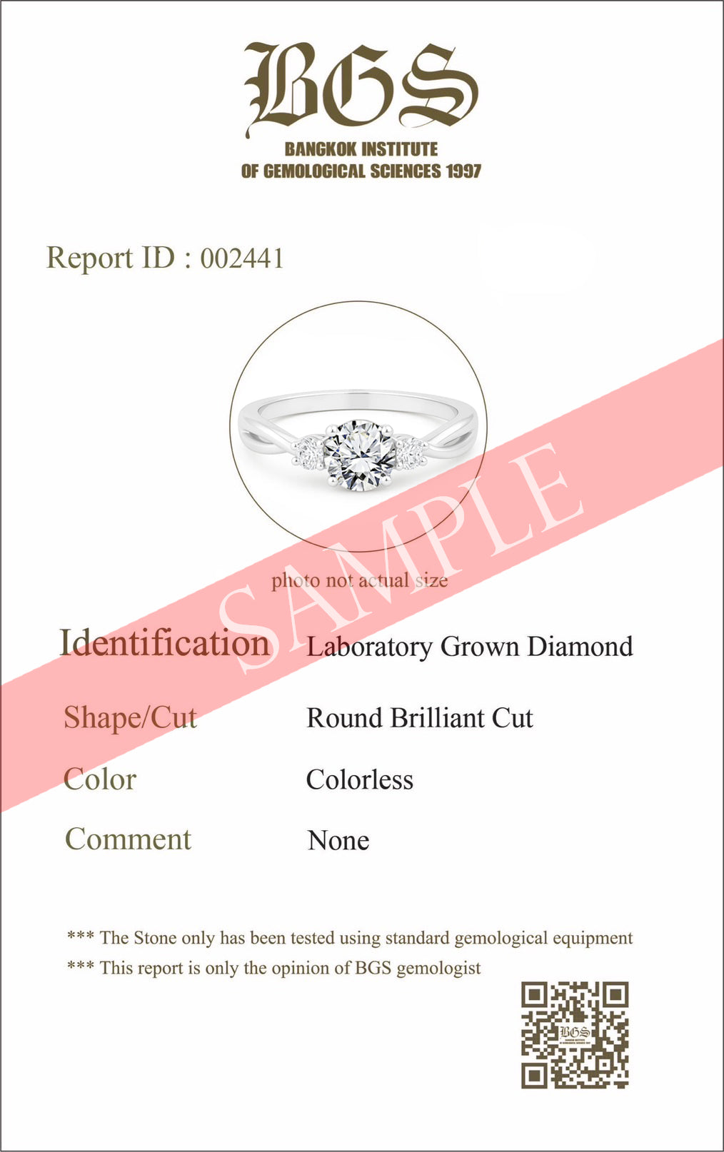 Certified 1.10 Ct Round Lab Diamond Three-Stone Twisted Engagement Ring