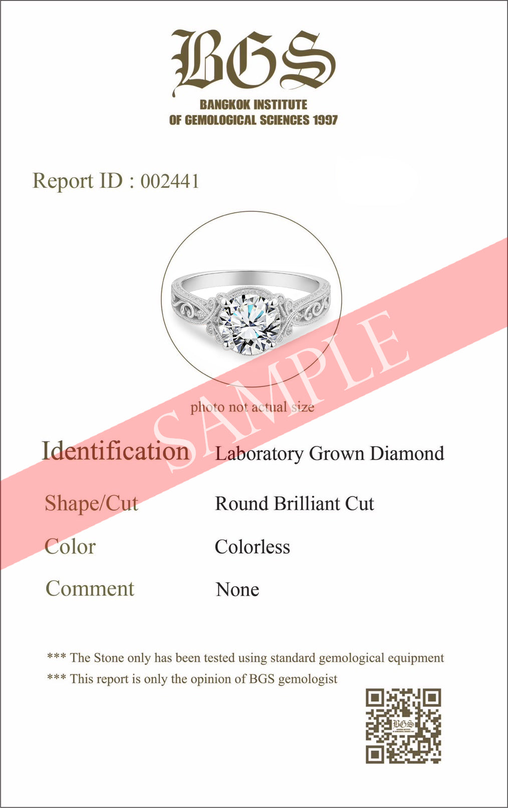 Certified 1.25 Ct Round Lab Diamond Vintage Engagement Ring