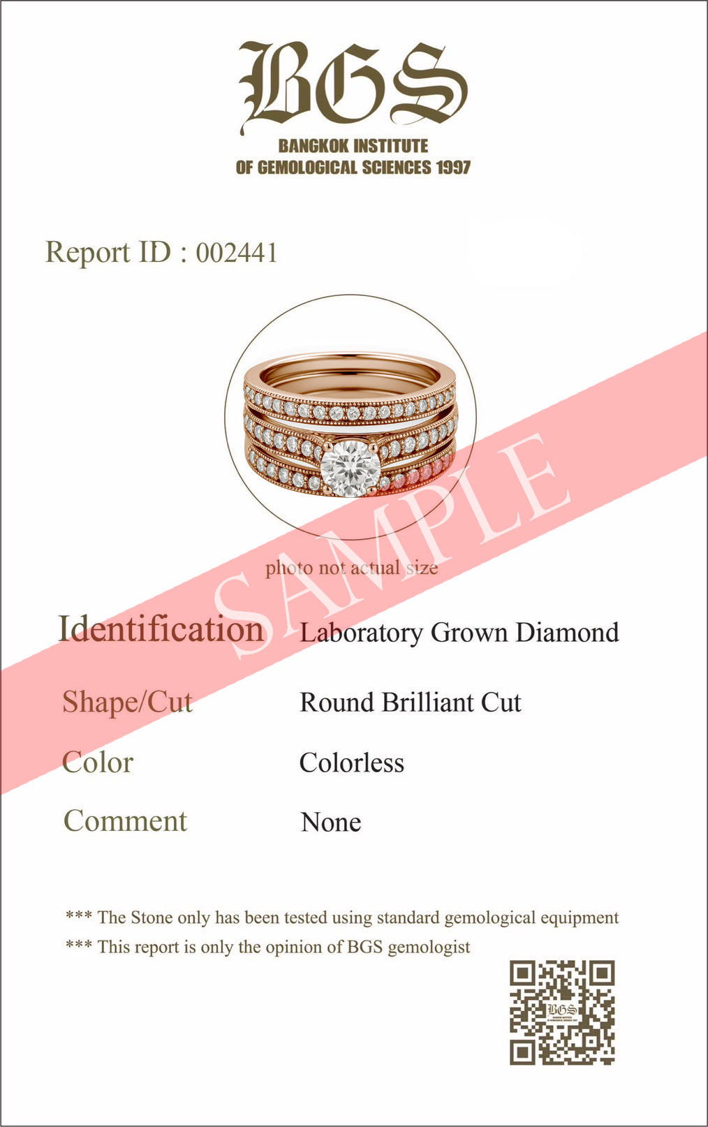 Certified 1.15 Ct Round Lab Diamond Pave Trio Set