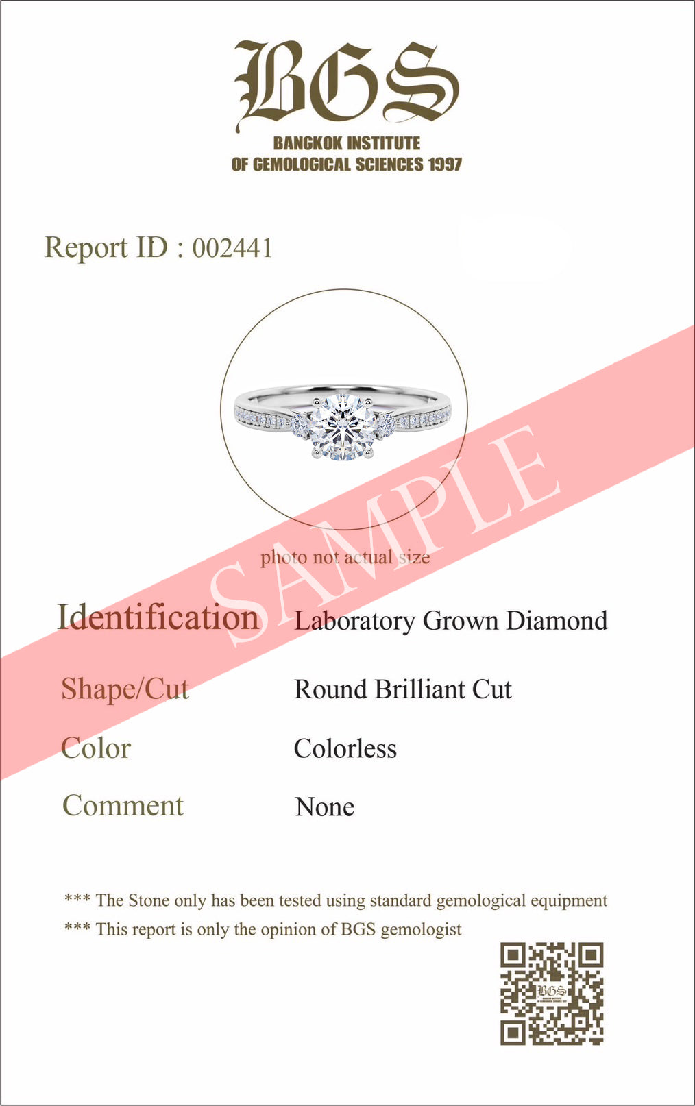 Certified 1.5 CT Round Lab Diamond 3 Stone Channel Set Engagement Ring