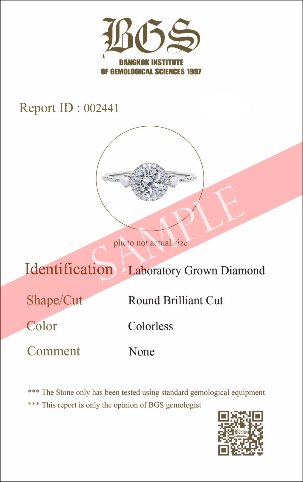 Certified 1.25 CT Round Lab Diamond 3-stone Milgrain Engagement ring