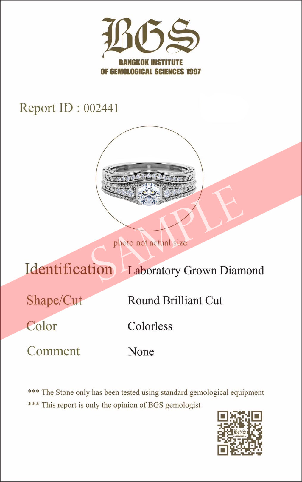 Certified 1.5 CT Round Lab Diamond Vintage Milgrain Bridal Set