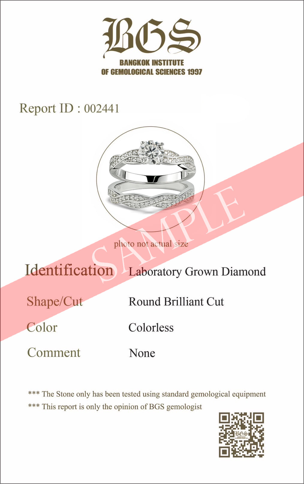 Certified 1 Carat Round Lab Diamond Bridal Set - Infinity Ring