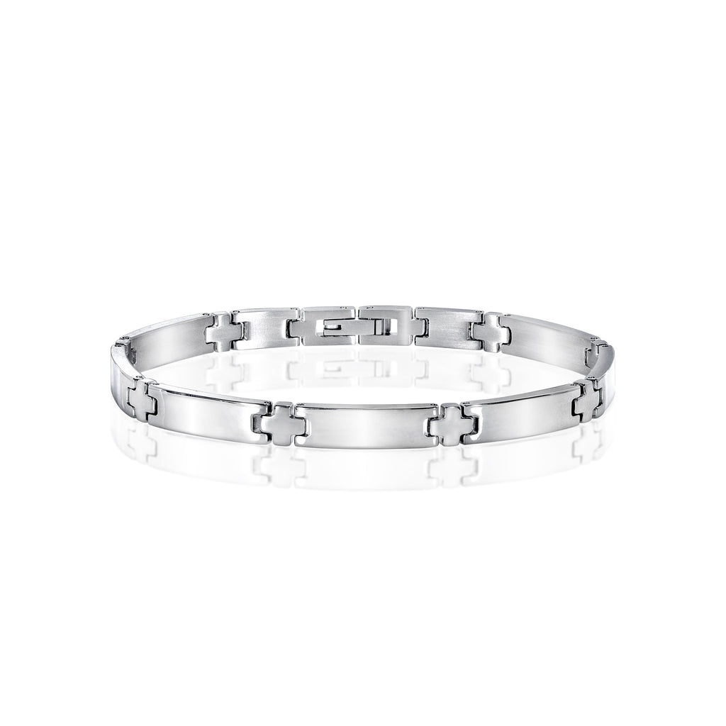 Fashionable Men's Cross Shaped Link Chain Bracelet