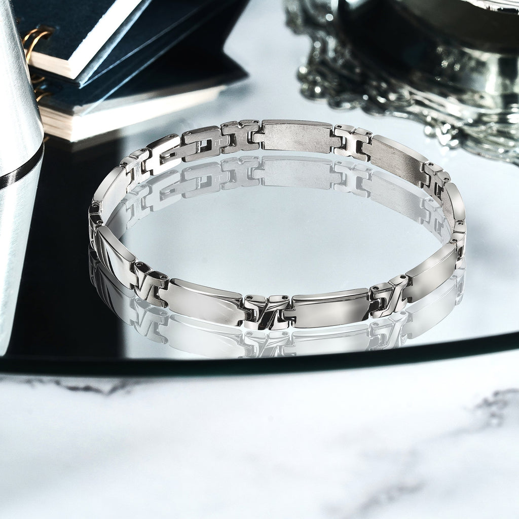 Fashionable Men's Cross Shaped Link Chain Bracelet