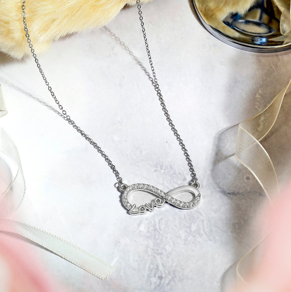 Infinity Love Pendant Necklace - Meaningful Jewelry for Her - Anniversary Gift