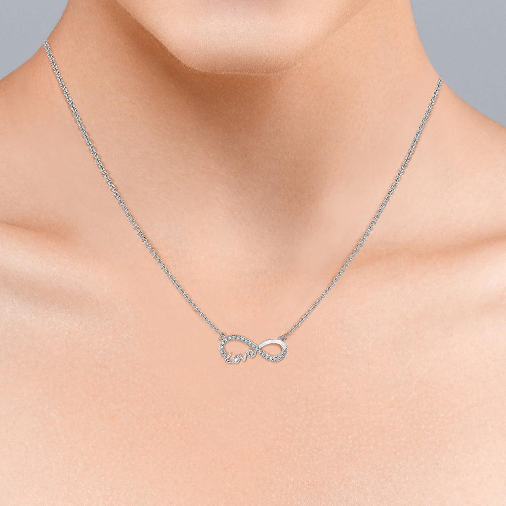 Infinity Love Pendant Necklace - Meaningful Jewelry for Her - Anniversary Gift