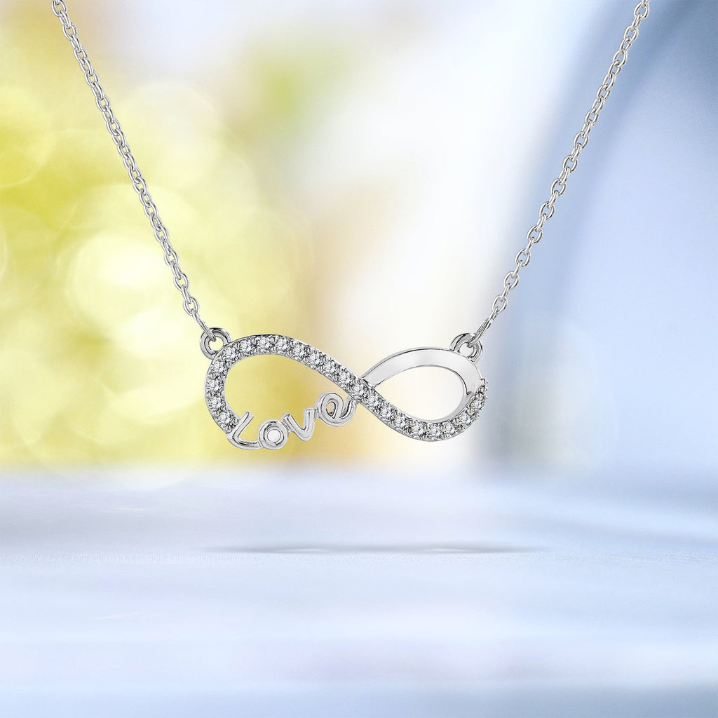 Infinity Love Pendant Necklace - Meaningful Jewelry for Her - Anniversary Gift