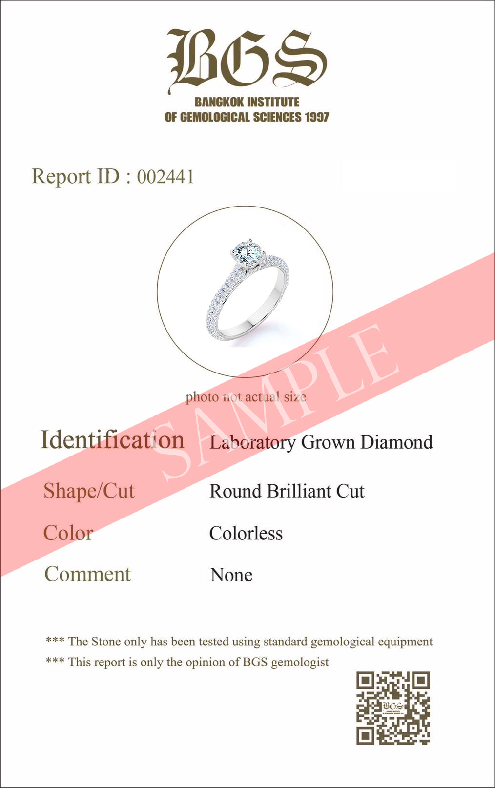 Certified 1 Ct Round  Lab Diamond Micro Pave Set Engagement Ring