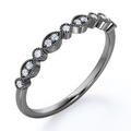 0.25 Carat April Birthstone Art-Deco Wedding Band
