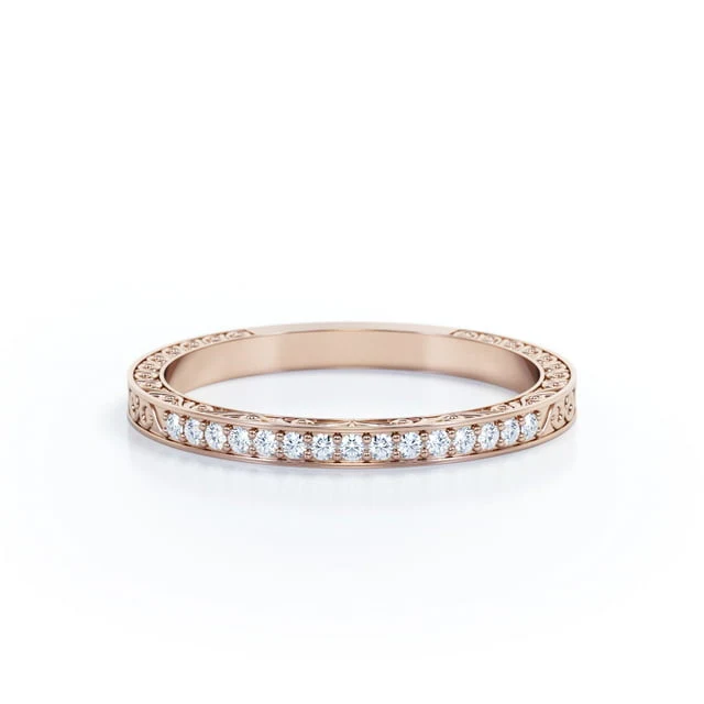 Victorian 0.25 Carat April Birthstone Wedding Band